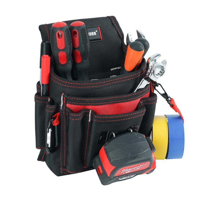 MELOTOUGH Electrician Tool Pouch Lightweight Belt Organizer with Tape Holder