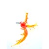 Kolibri hängend -Glasfigur-al-3 -rot-orange
