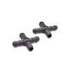 S&M 2 x Black Drip Cross 16mm 544606