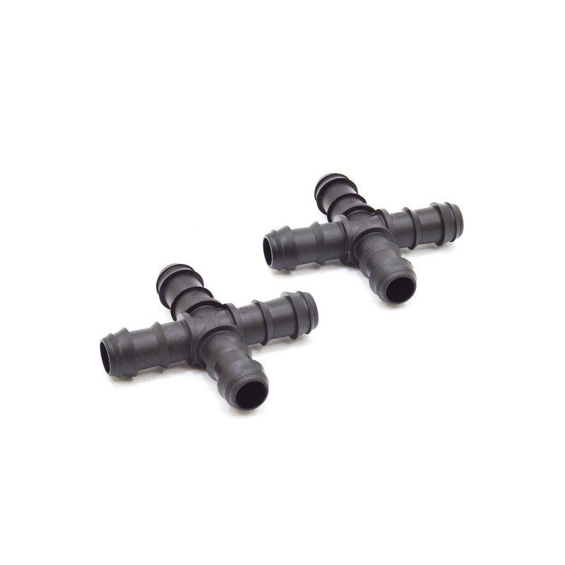 S&M 2 x Black Drip Cross 16mm 544606