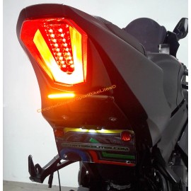 Sportbike Lites GSX-R1000 2017-2024 Fender Eliminator w/ LED Turn Signal Light Bar - Smoked Lens