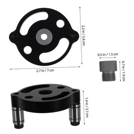 TEHAUX 1 Set Adjustable Drill Center Jig Precision Woodworking Hole Locator for DIY Projects Durable Construction Boosts Efficiency Accurate Drilling