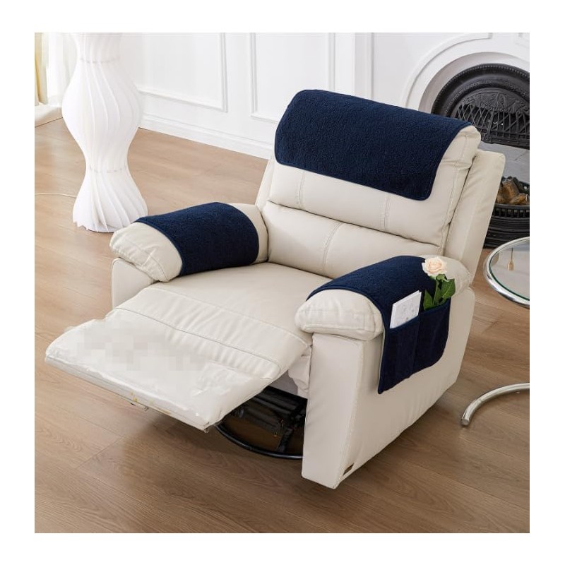 Yogsey 3 Pcs/Set Recliner Covers Armrest Covers for Recliner Chair