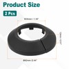 sourcing map Escutcheon Plate, 1Pcs 34mm - Fit 1.31" Outer