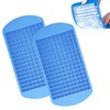 2 Pcs Mini Ice Cube Trays,160 Crushed Ice Cube Molds,