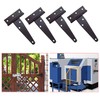 8 Pack 4 Inches Black T Shape Hinges Gate Door