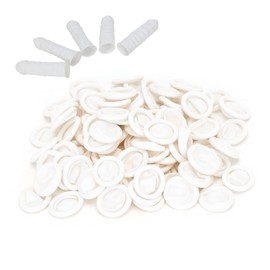 Finger Cover, Anti‑Static Waterproof Non‑Slip Latex Finger Cots Convinient 100pcs for Nail Art for Making DIY Jewelry