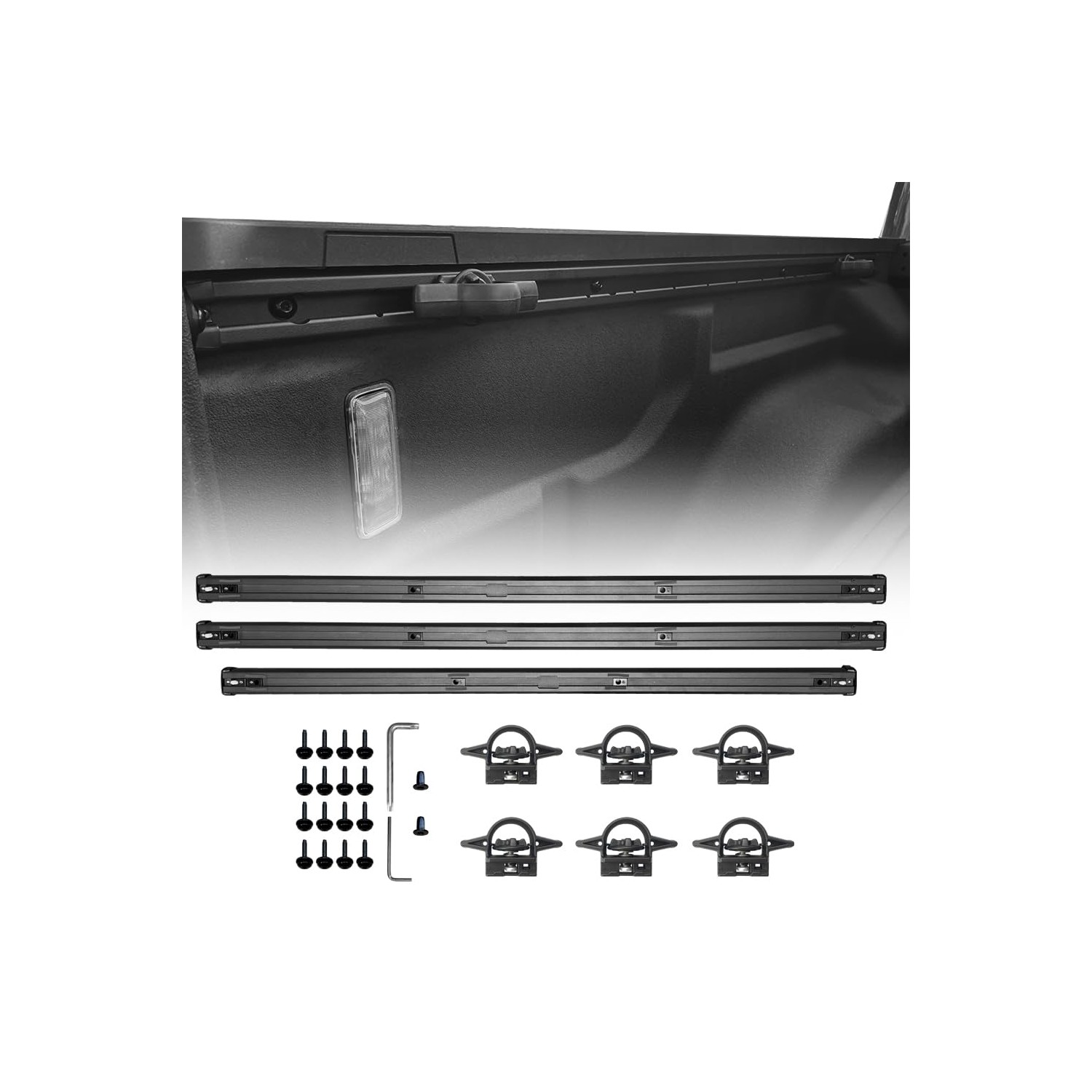 DIMEANI fit for Jeep Gladiator Bed Rails System, Jeep Gladiator Trail