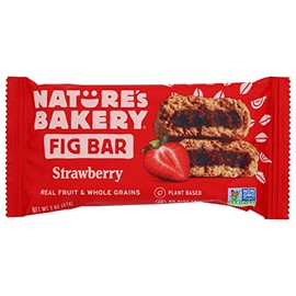 Nature's Bakery Whole Wheat Strawberry Fig Bar, Non GMO, Plant Based, 2 Ounce (Pack Of 12)