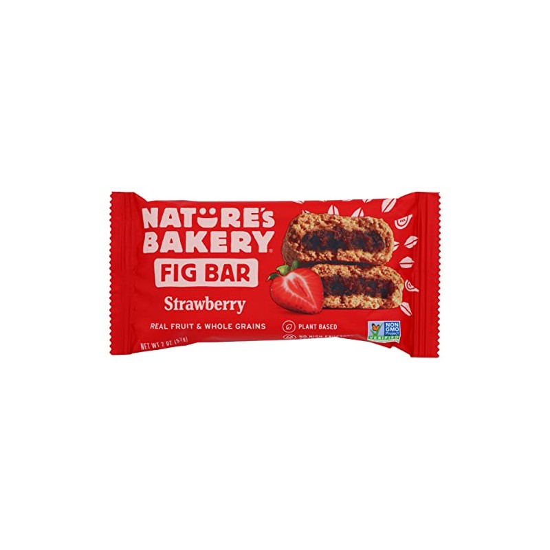 Nature's Bakery Whole Wheat Strawberry Fig Bar, Non GMO, Plant