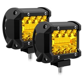Erato 4 inch Led Light Bar 120W 1200LM Off Road Lights Bar Work Light Spot Flood Combo Beam Fog Driving Lights Pods for Truck ATV UTV SUV Boat IP68 Waterproof Yellow
