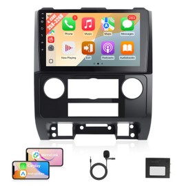 Leadfan Car Radio for Ford Escape Kuga Mazda Tribute 2007-2012 with Wireless Carplay Android Auto, 9'' Touchscreen for Escape GPS Navigation Bluetooth WiFi Rear Camera FM Mirrorlink Split Screen SWC