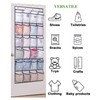 Over The Door Shoe Organizer - 24 Large Mesh Pockets|Door