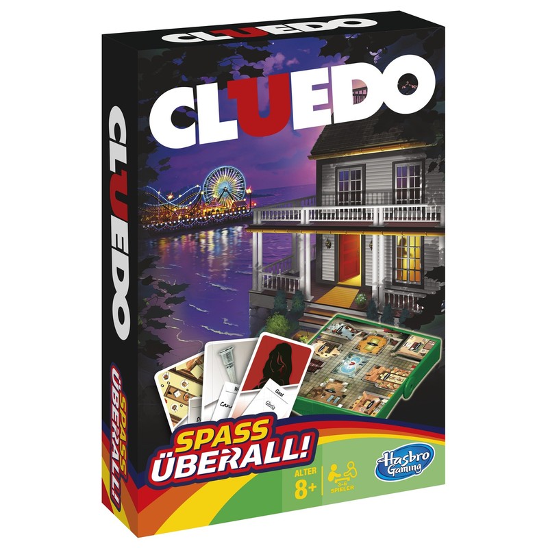 Hasbro Gaming B0999100 Cluedo “Kompakt” Travel Game (German Language Version)