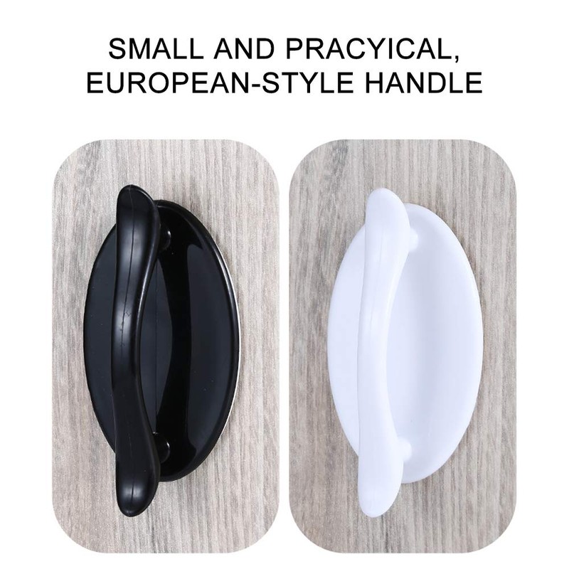 WishLotus 2Pcs Self-Adhesive Cupboard Handles, Modern Minimalism Cupboard Door Handle,