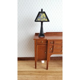 Handley Dollhouse Miniature Table Lamp Arts & Crafts Craftsman Style 1:12 Scale 12 volt