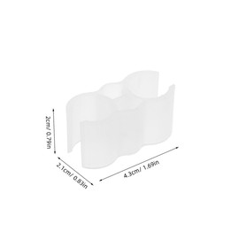 FRCOLOR 5pcs Plastic Double Tube Clamp Connectors for Broom Handle Versatile Fastening Accessories for Shelves and Fences Reliable and Secure Pipe Connectors Easy to Install