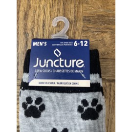 Juncture Mens Socks Pawprints