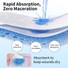 Silicone Foam Dressing 5x5 Super Absorbent Wound Dressing Waterproof Bandages