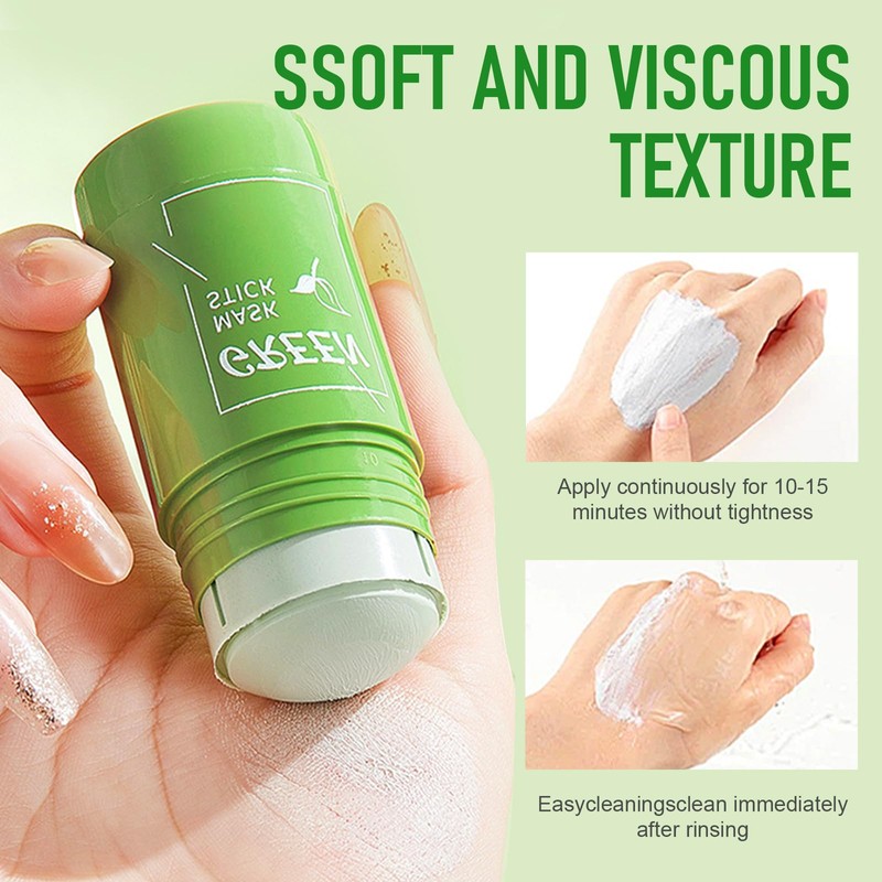 Pack of 2 Green Tea Cleansing Mask Stick, Green Tea