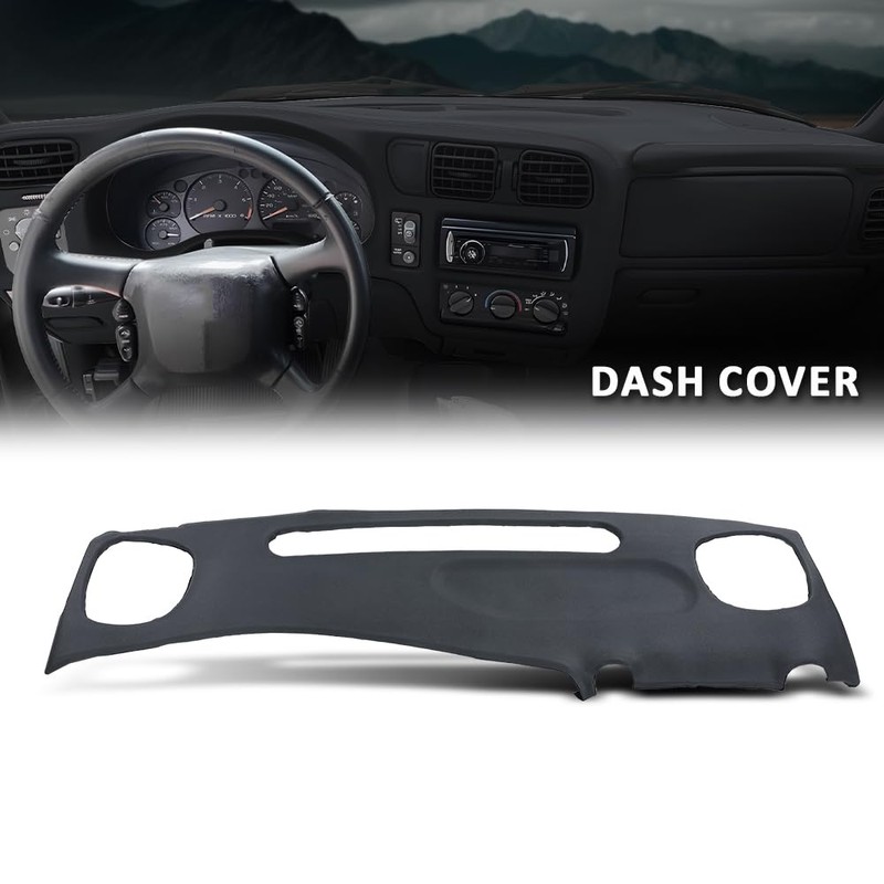 LQI TPE Dash Cover Dashboard Gray Compatible with Chevy S10