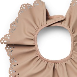Elodie Details Baby Bib with Crumb Tray, Washable, Scandinavian Design, Waterproof, Faded Rose, Nude