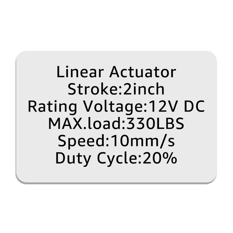 Aflle Racing 2" Inch (50mm) Stroke 12V Silent Electric Linear