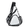 AIMALL Clear PVC Crossbody Backpack, Waterproof Adjustable Shoulder Strap Bag,