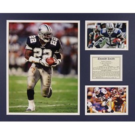 Emmitt Smith - Home 16" X 20" Unframed Matted Photo Collage by Legends Never Die, Inc.