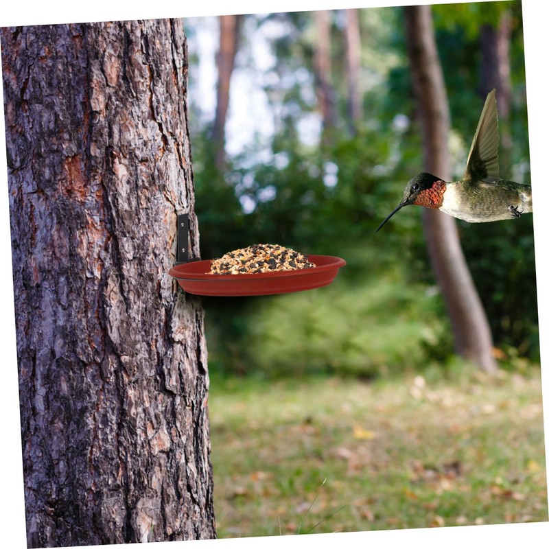 CORHAD Birdbath Bird Feeder Combo Heavy Duty Outdoor Hanging Bird