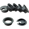 6 PCS Desk Grommet, Black Desk Cable Wire Grommet Cord
