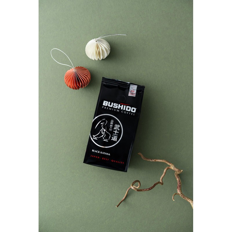 BUSHIDO Black Katana premium arabica whole coffee beans, 2.2 pound