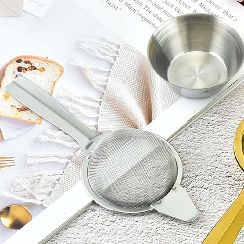 Stainless Steel Tea Filter Tea Strainer Loose Tea with Drip