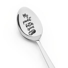 My Peanut Butter Spoon Gift for Peanut Butter Lovers Funny Husband Wife Dad Anniversary Christmas Gifts for Daughter Grandma Grandpa Birthday Gifts for Women Men