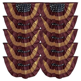 Fun Express Bulk Americana Buntings - Home Decor - 10 Pieces