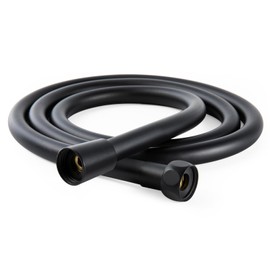 OFFO Shower Hose, Premium RV PVC Handheld Shower Head Hose Flex Hoses Extension with Brass Insert and Nut for Bathing Pet Bathing, 2.0m Matte Black