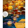 Auemaniliy 48-Pack 2” Floating Candle, 200 Hour Water Activated Warm