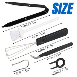 MoBearer 6 Pcs Keyboard Puller Set,Keyboard Remover Tools Kit Switch Puller Set Stainless Steel Keycap Remover Cleaner Tool Keycap Puller Kit with Keycap Tweezers for Mechanical Keyboard DIY