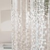 Titanker Clear Shower Curtain Liner with Pebble Pattern, Medium Weight