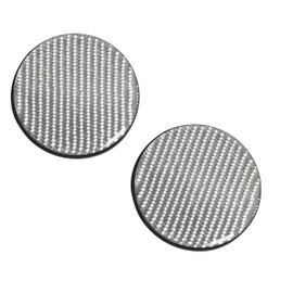 Carbon Car Cup Holder Coaster, Carbon Fiber Embedded Coaster, Non-Slip Durable Cup Holder Insert Coaster Pad, Universal Car Interior Bottle Pad for Most Vehicles 2pcs (Silver)