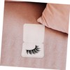WOONEKY 3pcs Transparent Plastic Eyelash Storage Box with Lid Versatile