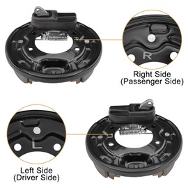 LEAPGOMAX Club Car Brake Assembly, Driver&Passenger Side Rear Brake Cluster Fits Club Car DS Precedent 1995-UP Tempo 2018-up Golf Cart,101823301 103380202