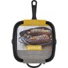 GoodCook Pre-Seasoned Cast Iron Grill Pan, 10.75 Inch, Black