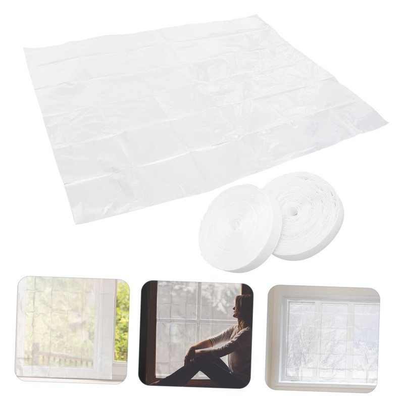 COHEALI Window Film Insulation Kit for Winter Transparent Winterizing Window
