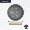 Chabrias Ltd 2 x Deep Pizza Pan Oven Round Crisper,