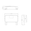Lumitronics Red Surface Mount Light, License Bracket and License Light,