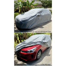 Car Cover Fits 2010 2011 2012 2013 2014 2015 2016 2017 2018 Kia Forte Hatchback XTREMECOVERPRO Diamond Series Grey