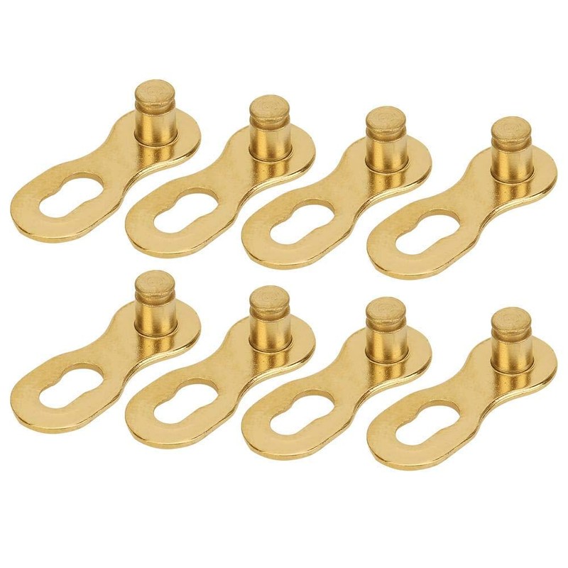 Alomejor 4 Pairs Bicycle Chain Link Steel Bicycle Chain Speed