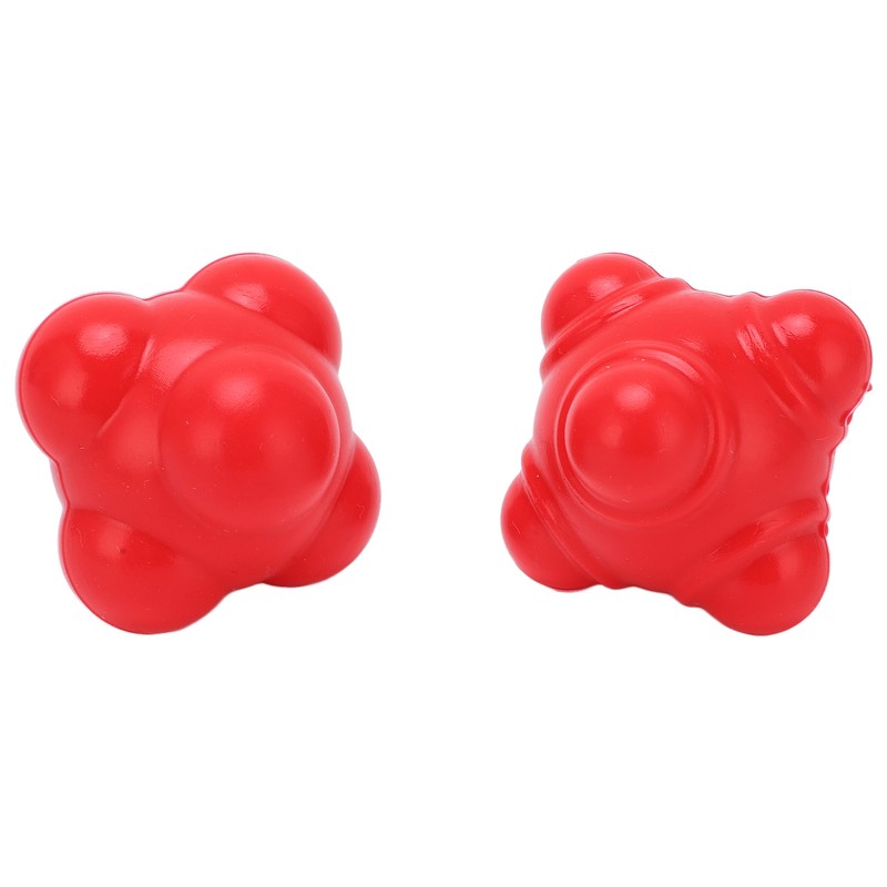 2pcs Rubber Reaction Bounce Balls Irregular Shape Reaction Balls for