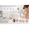 200 Pieces Biodegradable Cotton Buds, Double-Ended Cotton Swabs with Pointed